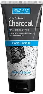 [150ml] BEAUTY FORMULAS Charcoal Facial Scrub