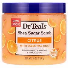 [538g] DR TEAL'S Shea Sugar Scrub Citrus