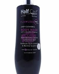 [1200ml] HALF CAST Flawless Deep Cleansing Body Wash With Activated Charcoal