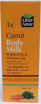 CLEAR NATURE 3x Carrot Body Milk